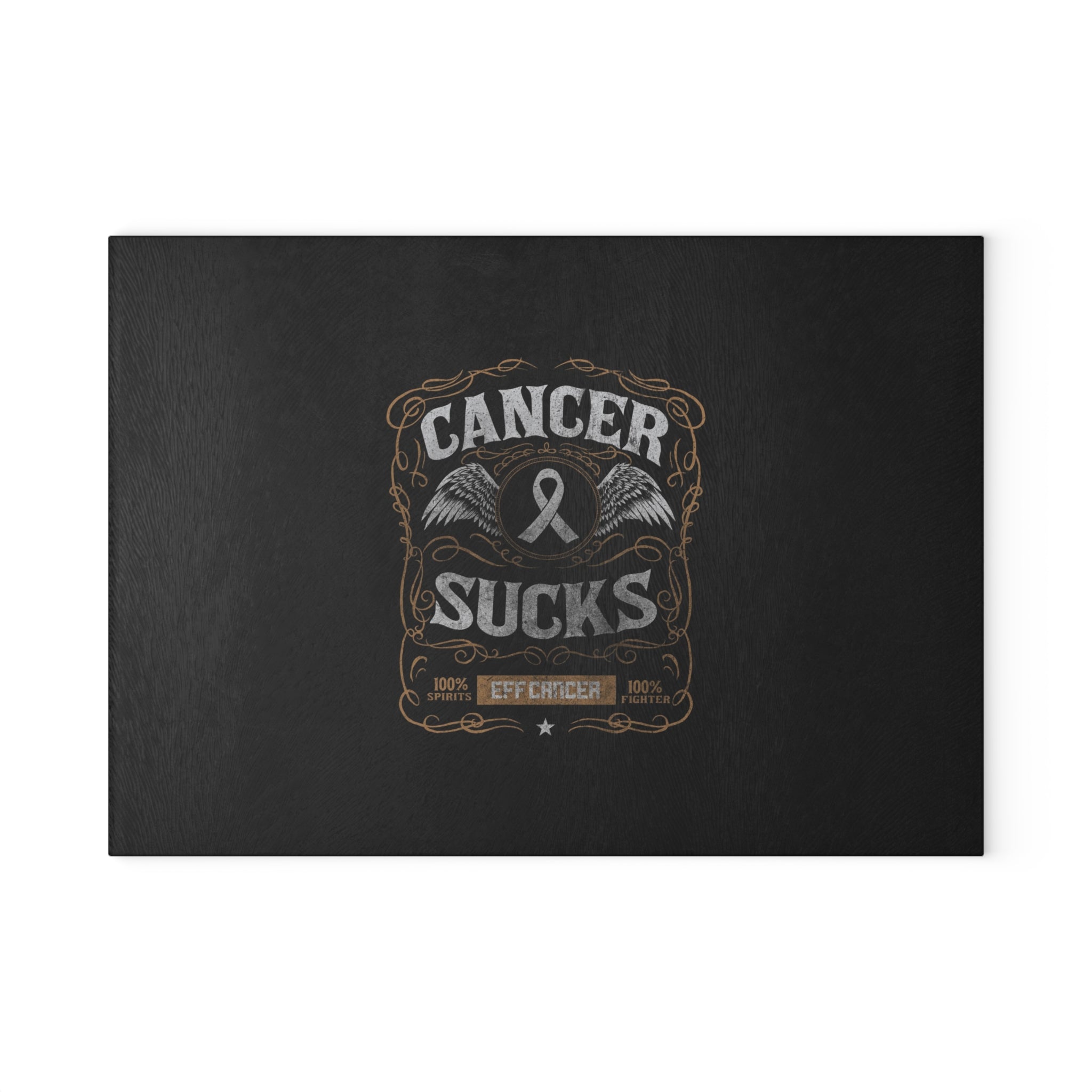 Vintage Sucks Glass Cutting Board