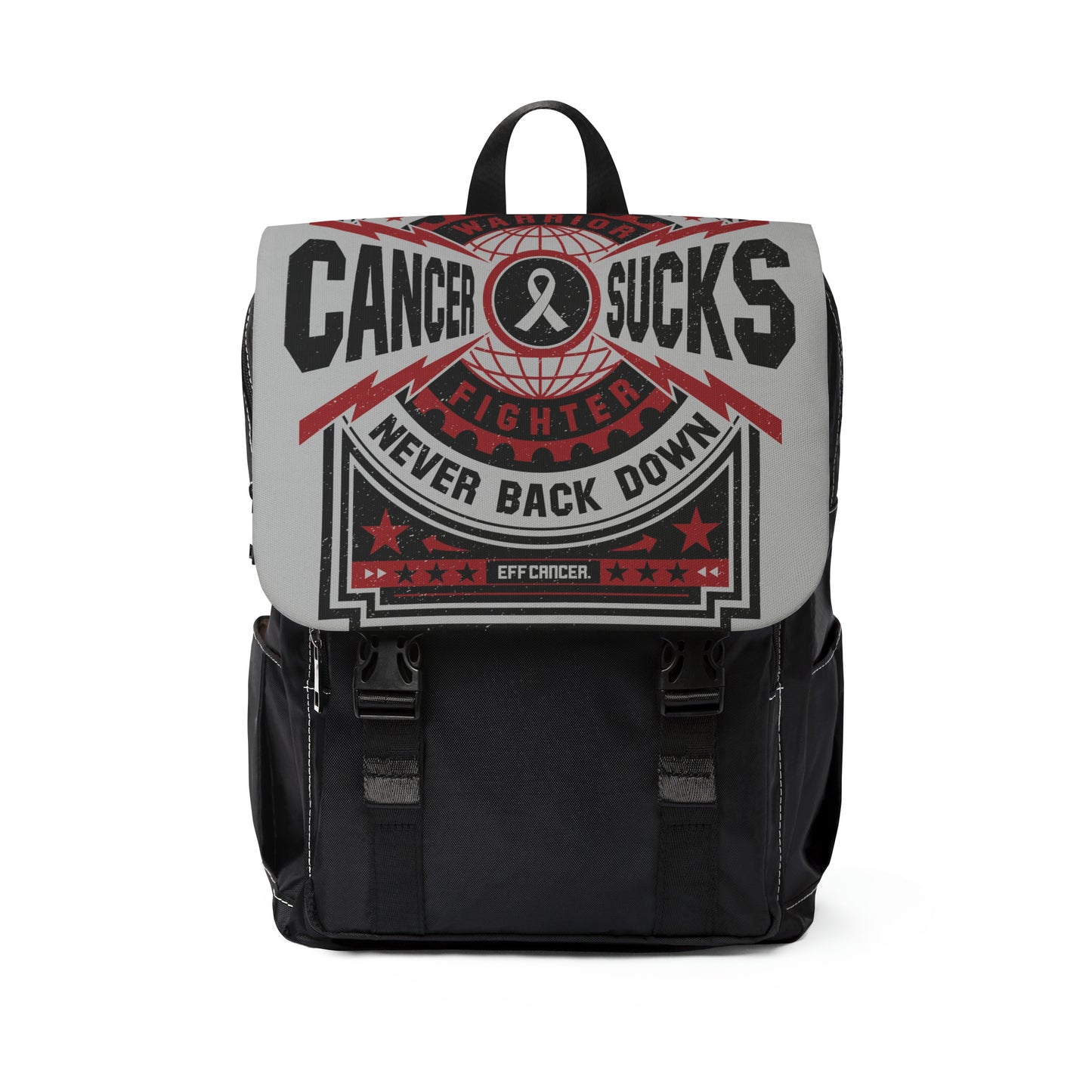 Cancer Sucks Front Flap Backpack
