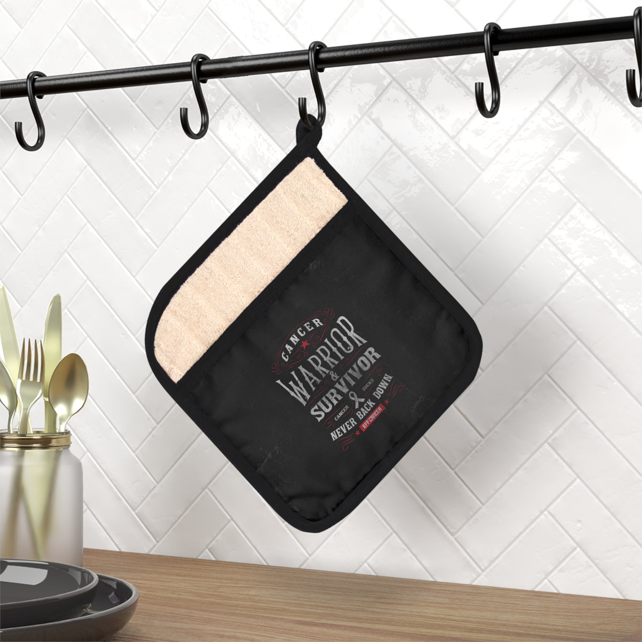 Vintage Warrior Pot Holder