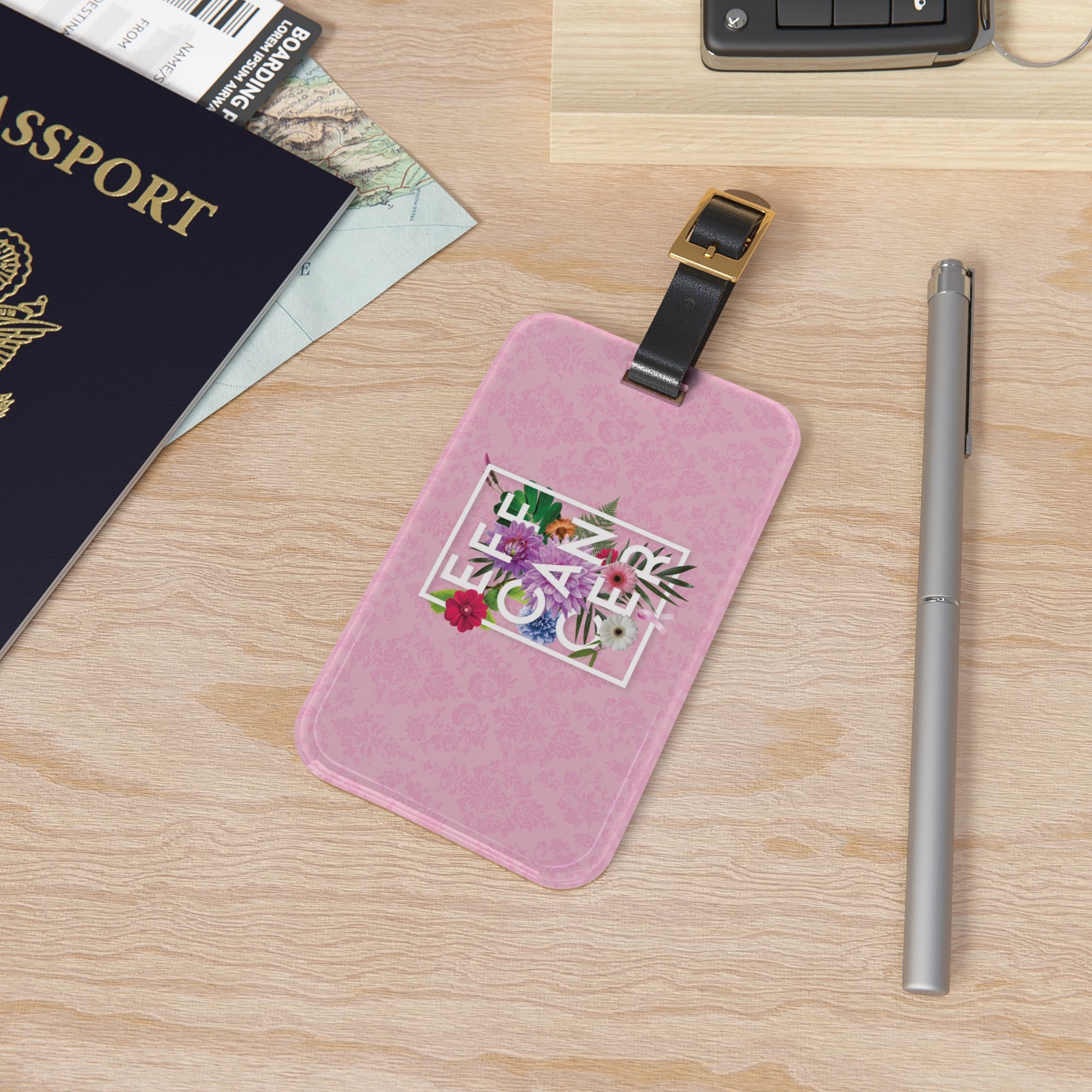 Floral Eff Luggage Tag