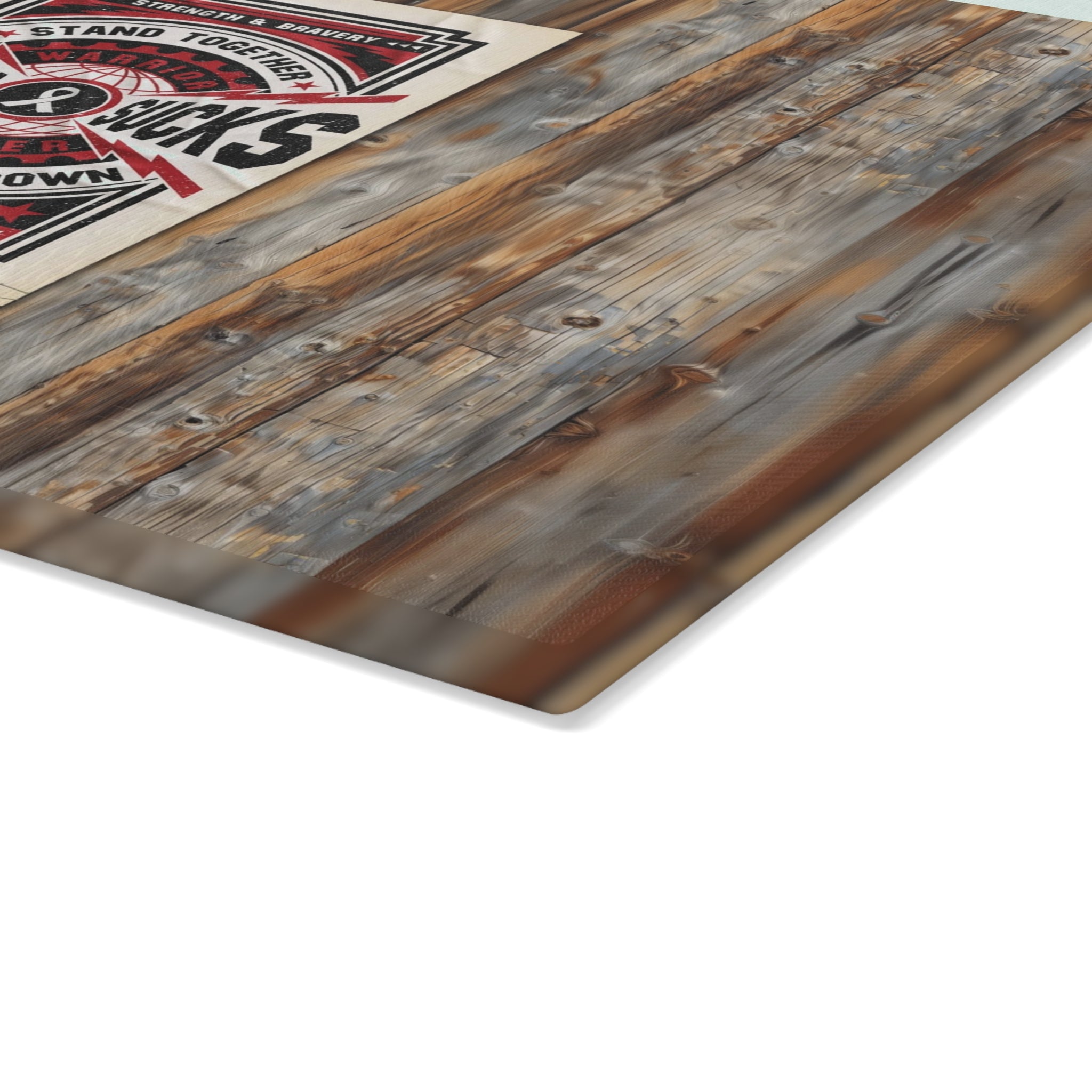 Cancer Sucks Street Glass Cutting Board