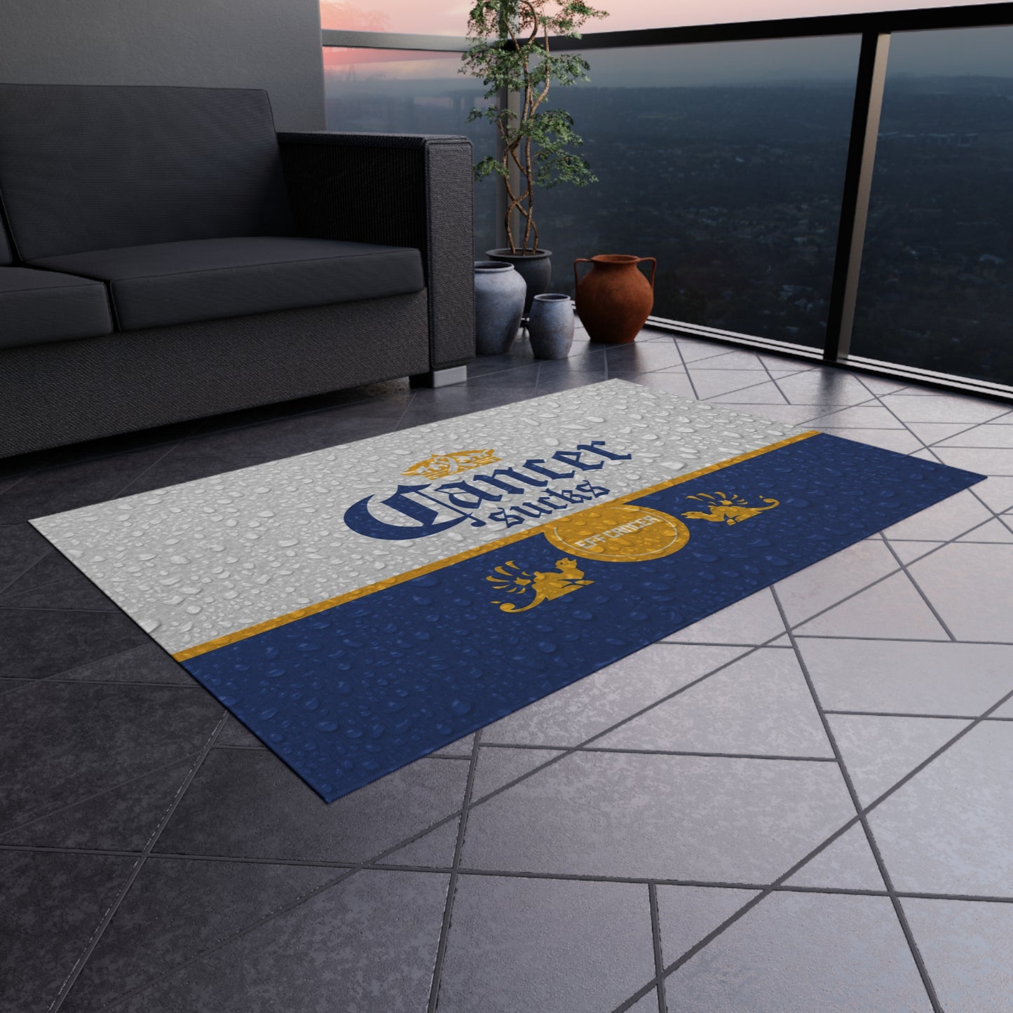 Cerveza Outdoor Rug