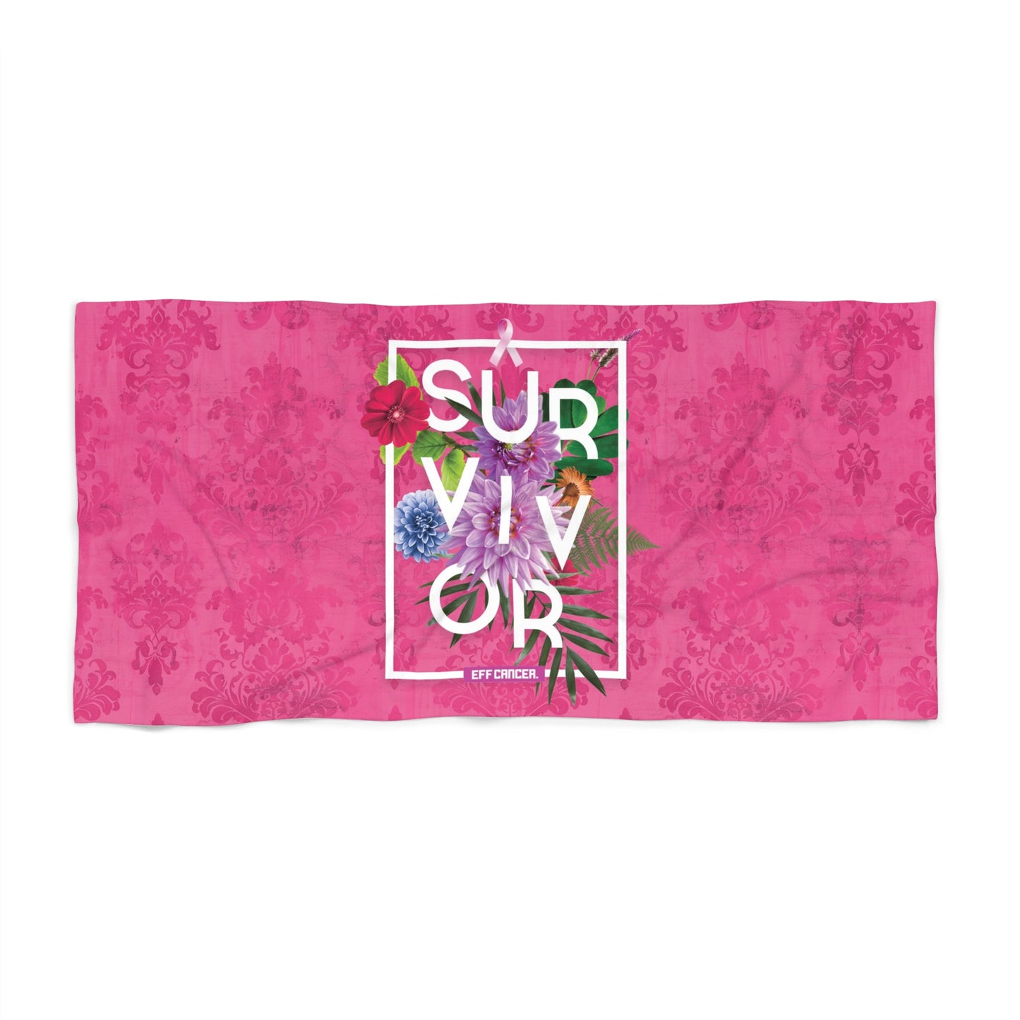 Floral Survival Beach Towel