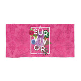 Floral Survival Beach Towel