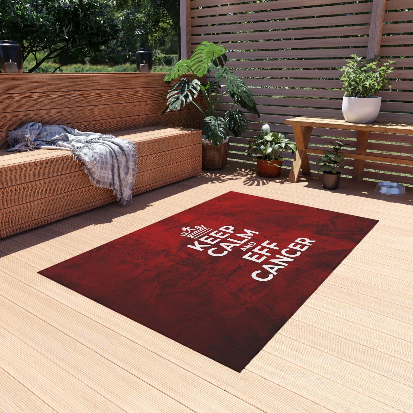 Keep Calm Outdoor Rug