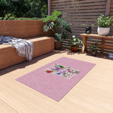 Floral Eff Outdoor Rug