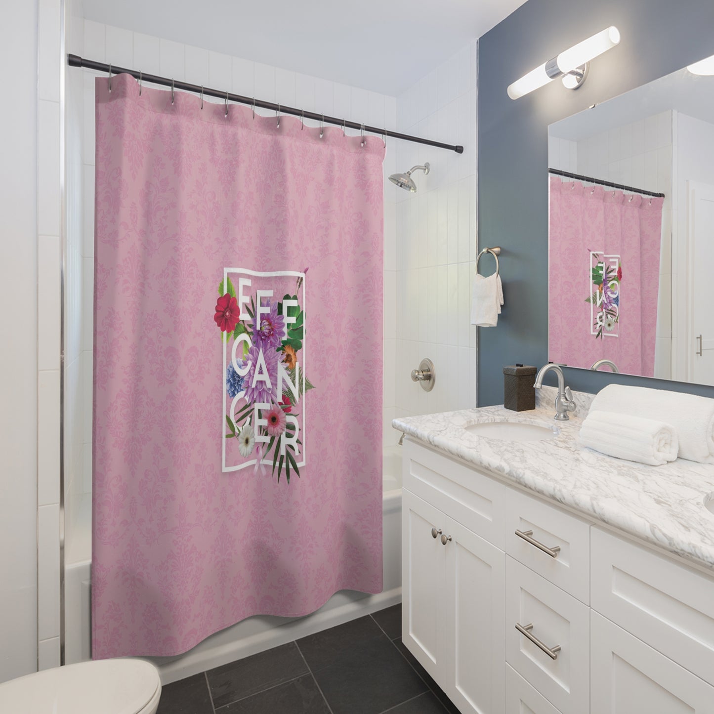 Floral Eff Shower Curtain