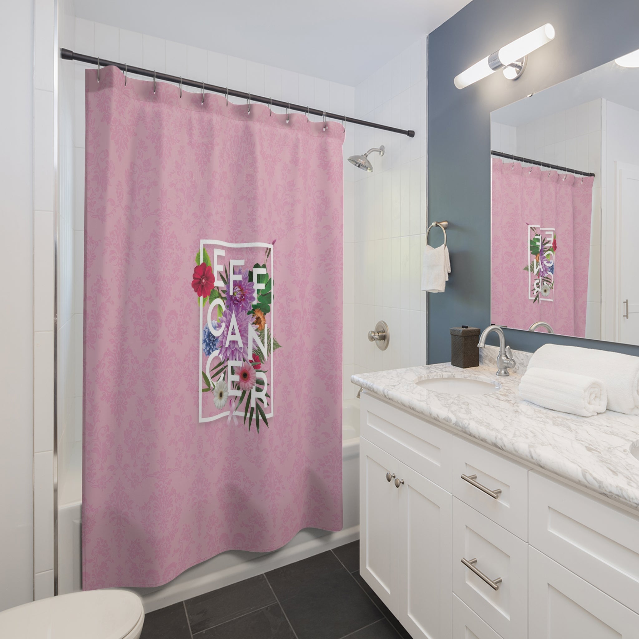 Floral Eff Shower Curtain