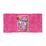 Floral Survival Beach Towel