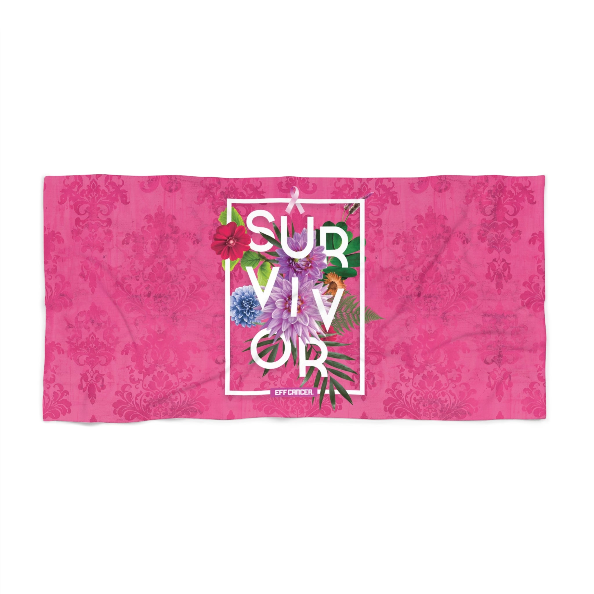 Floral Survival Beach Towel