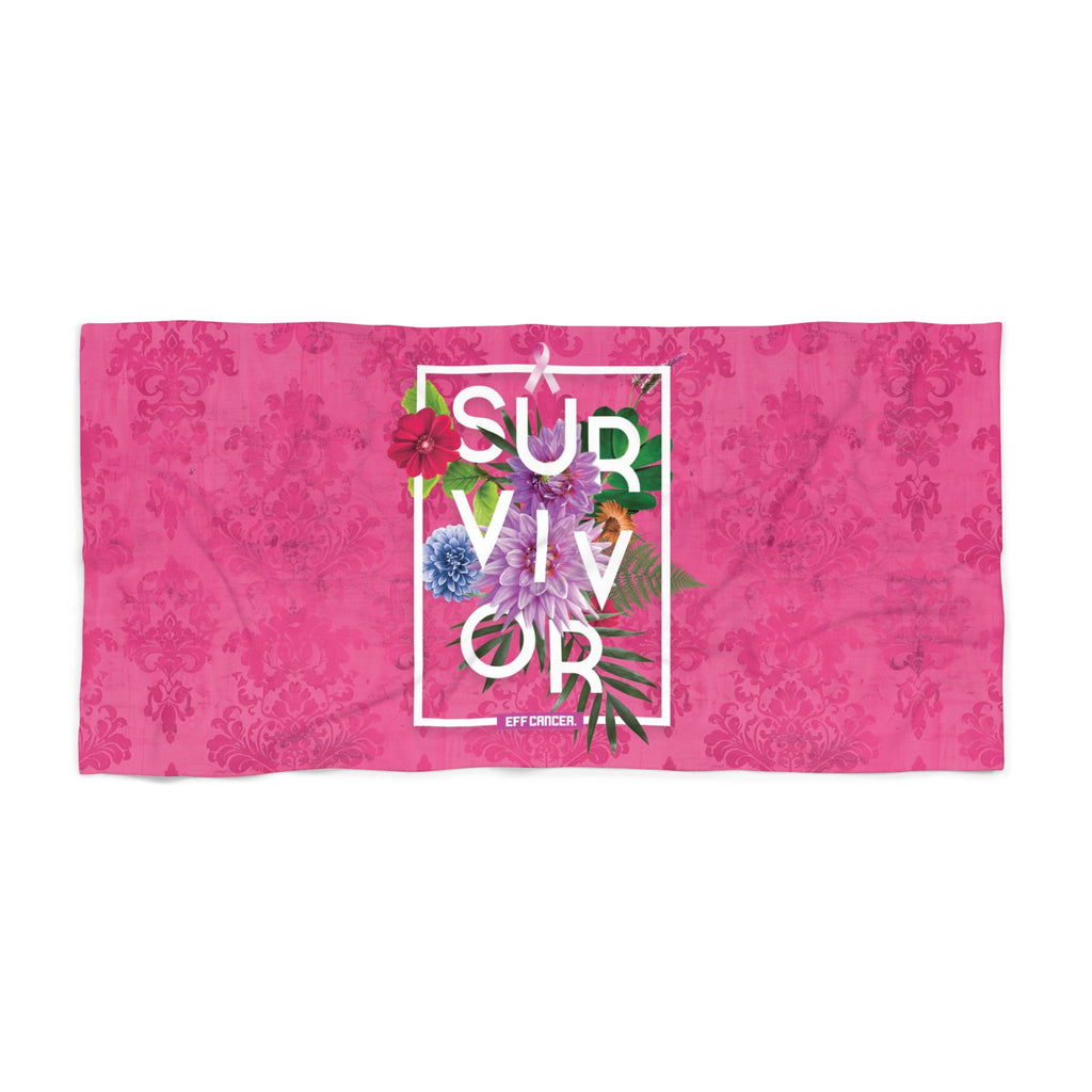 Floral Survival Beach Towel