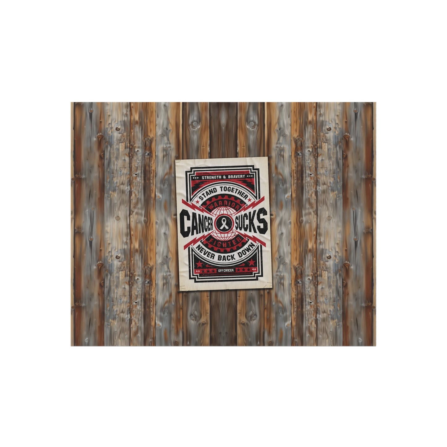 Cancer Sucks Street Outdoor Rug