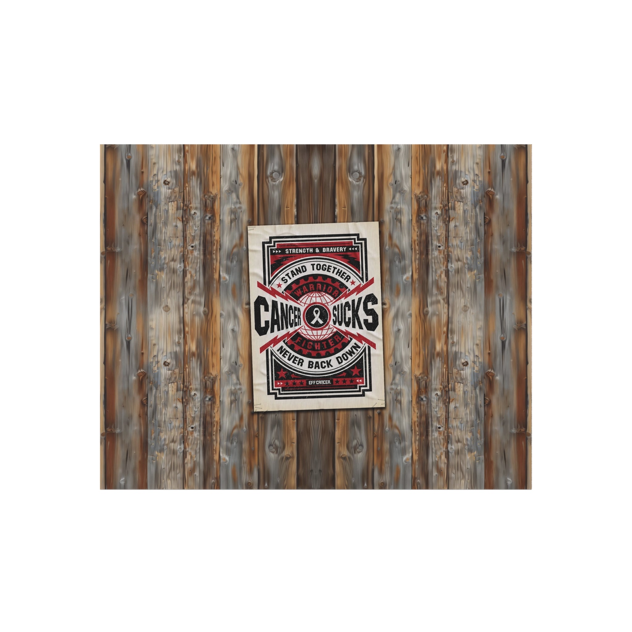 Cancer Sucks Street Outdoor Rug