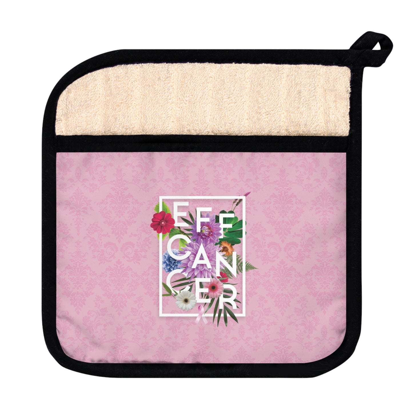 Floral Eff Pot Holder
