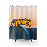 Thrashed Shower Curtain