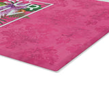 Floral Survival Glass Cutting Board
