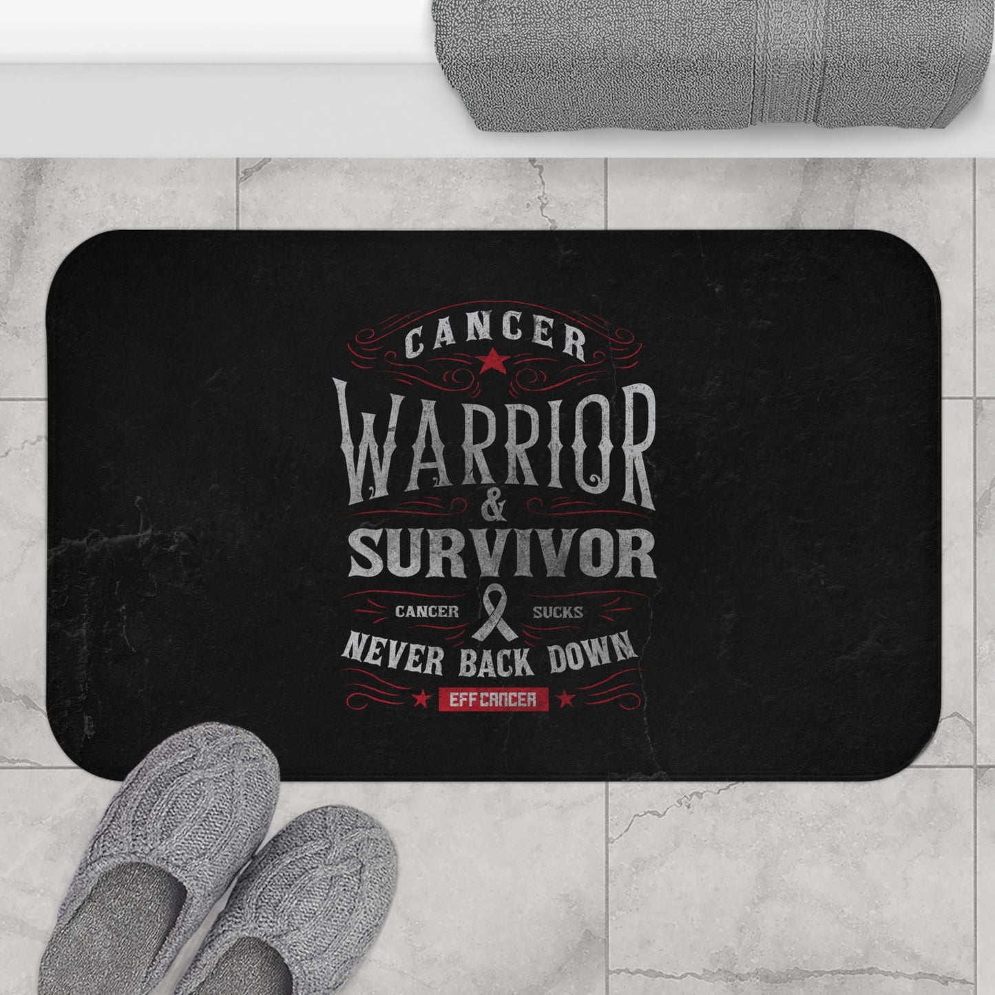 Vintage Warrior Bath Mat