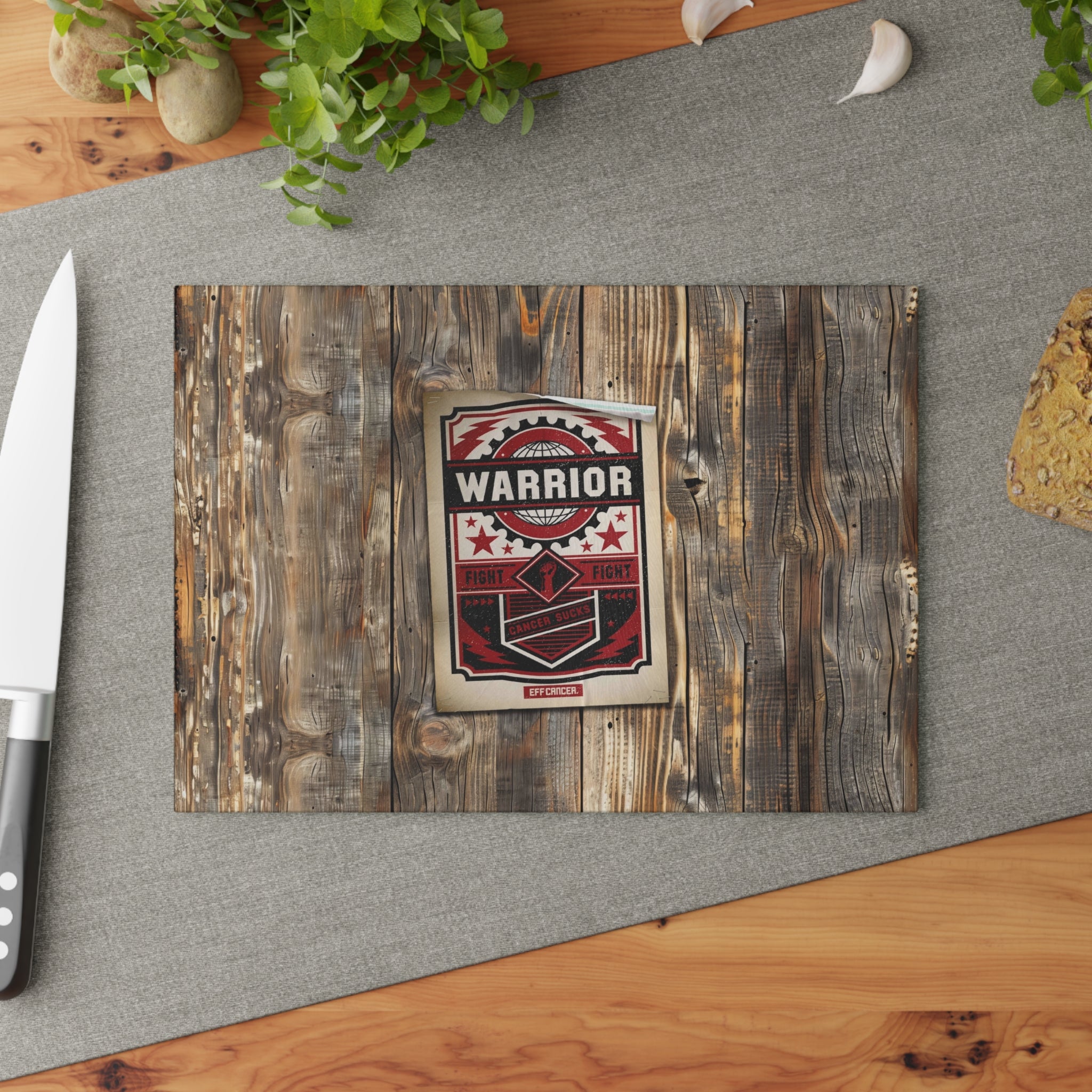 Warrior Street Glass Cutting Board