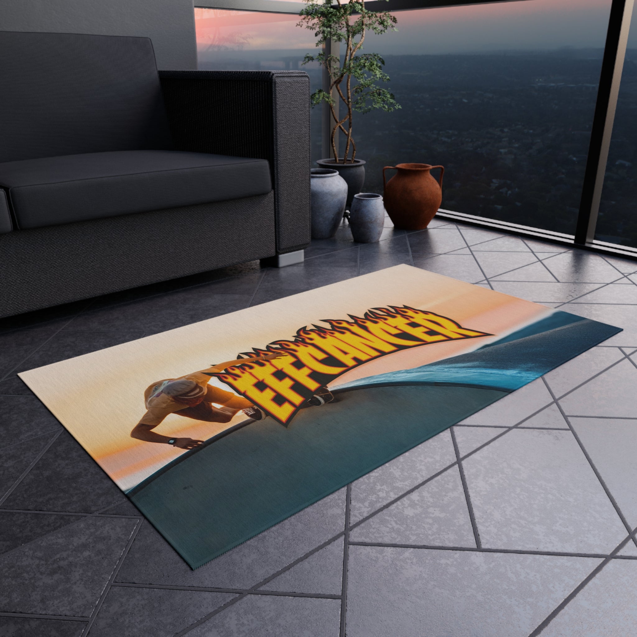 Thrashed Outdoor Rug