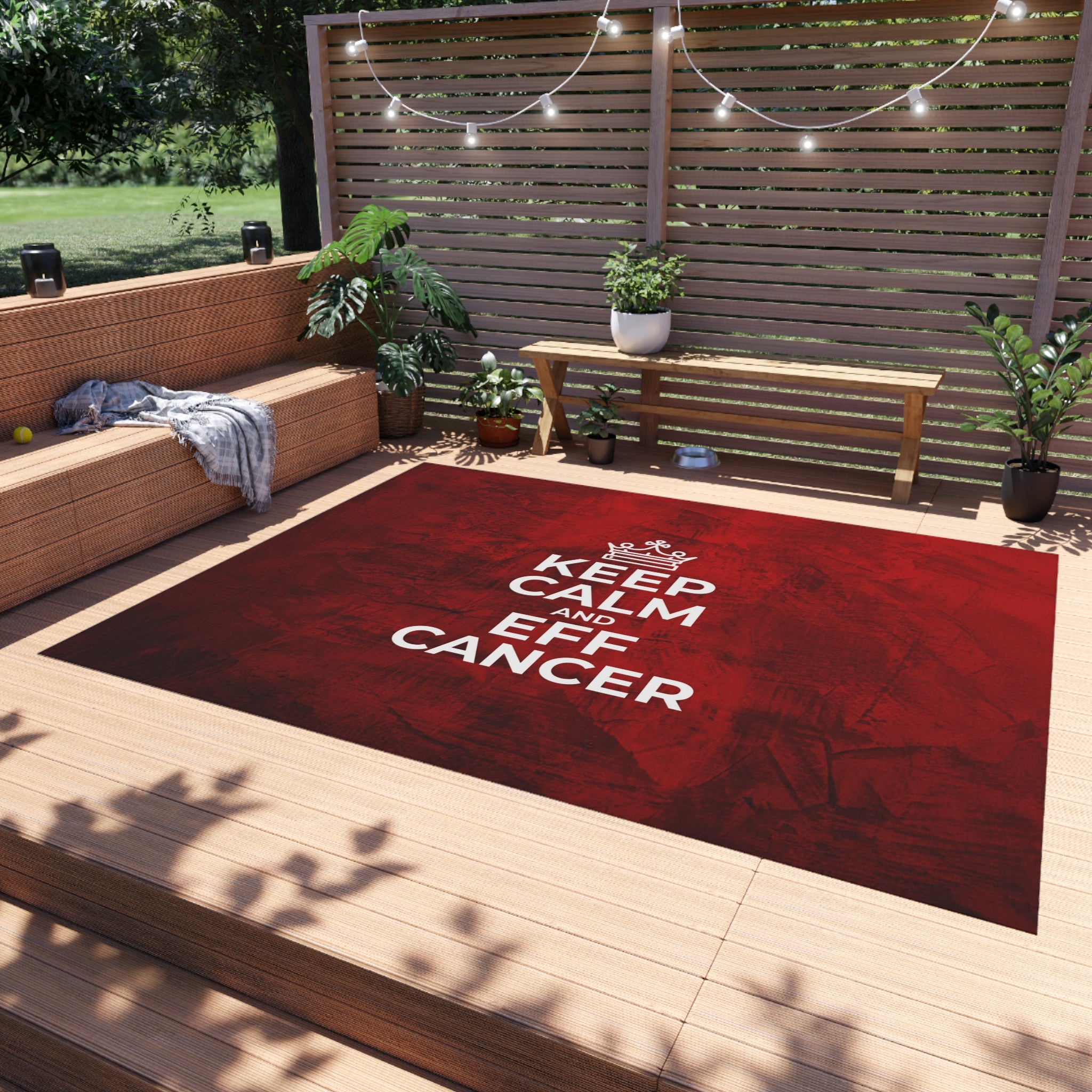 Keep Calm Outdoor Rug