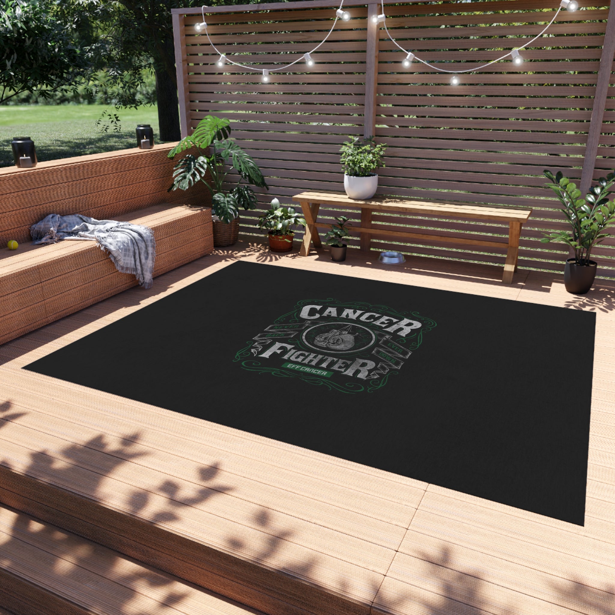 Vintage Fighter Outdoor Rug