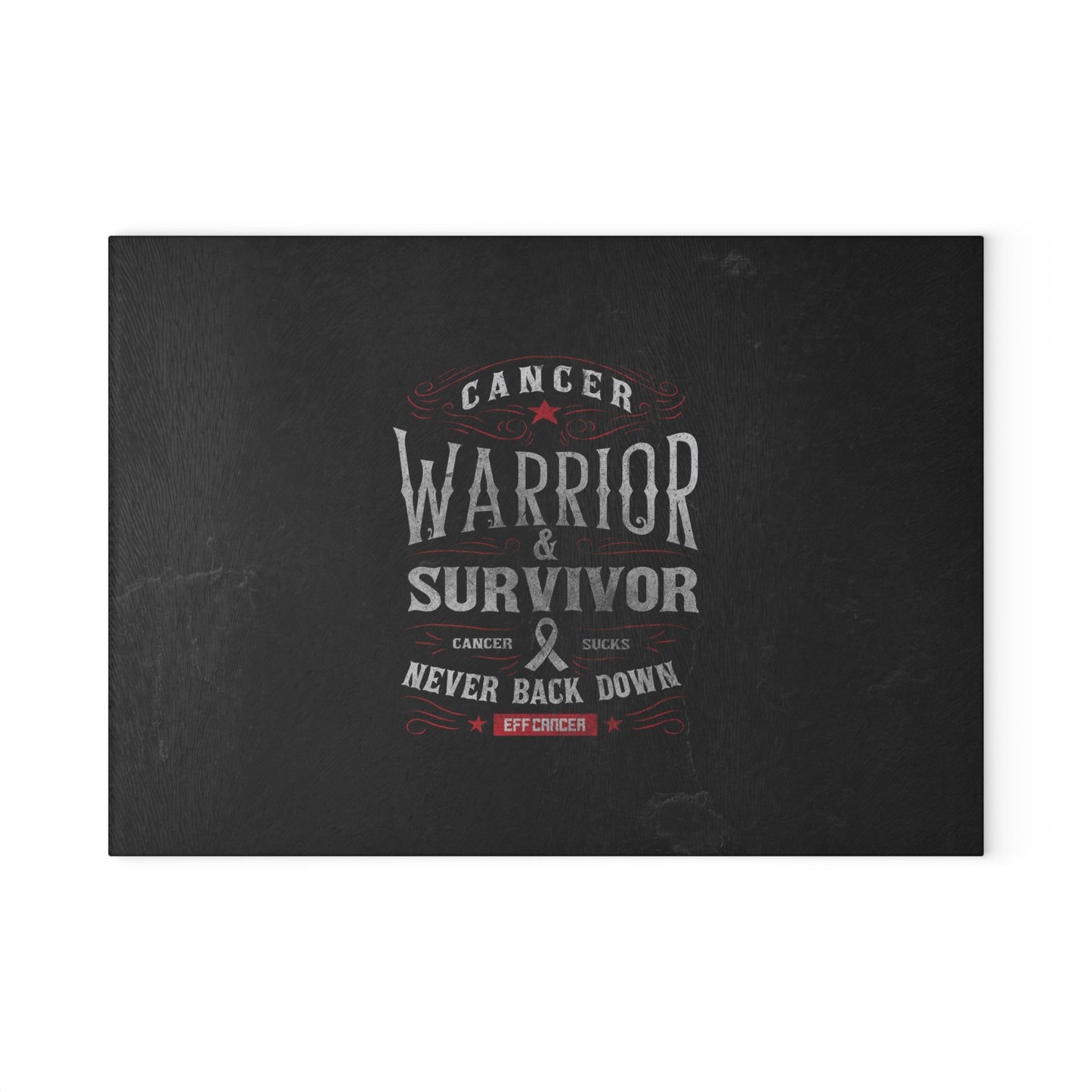 Vintage Warrior Glass Cutting Board