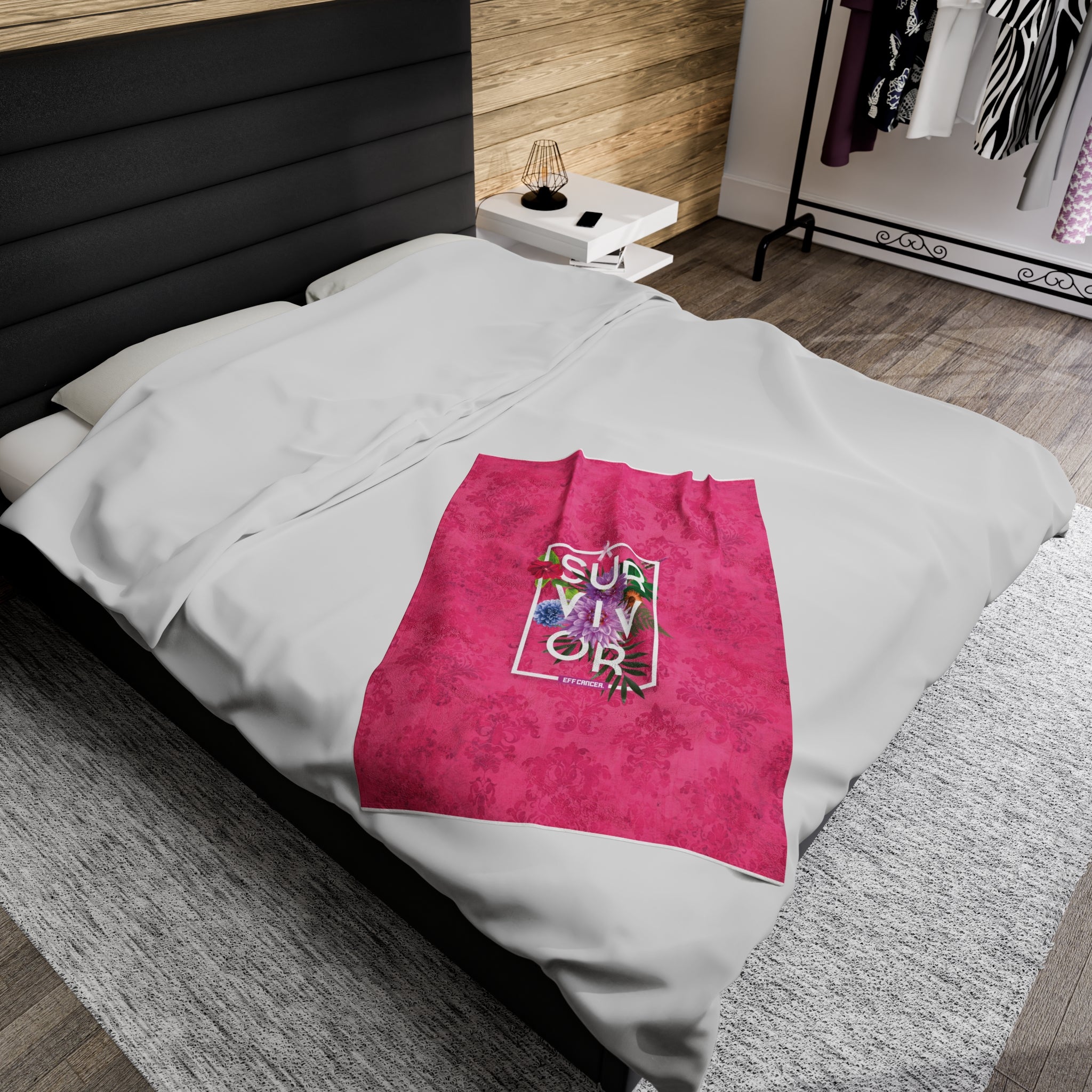 Floral Survival Plush Blanket
