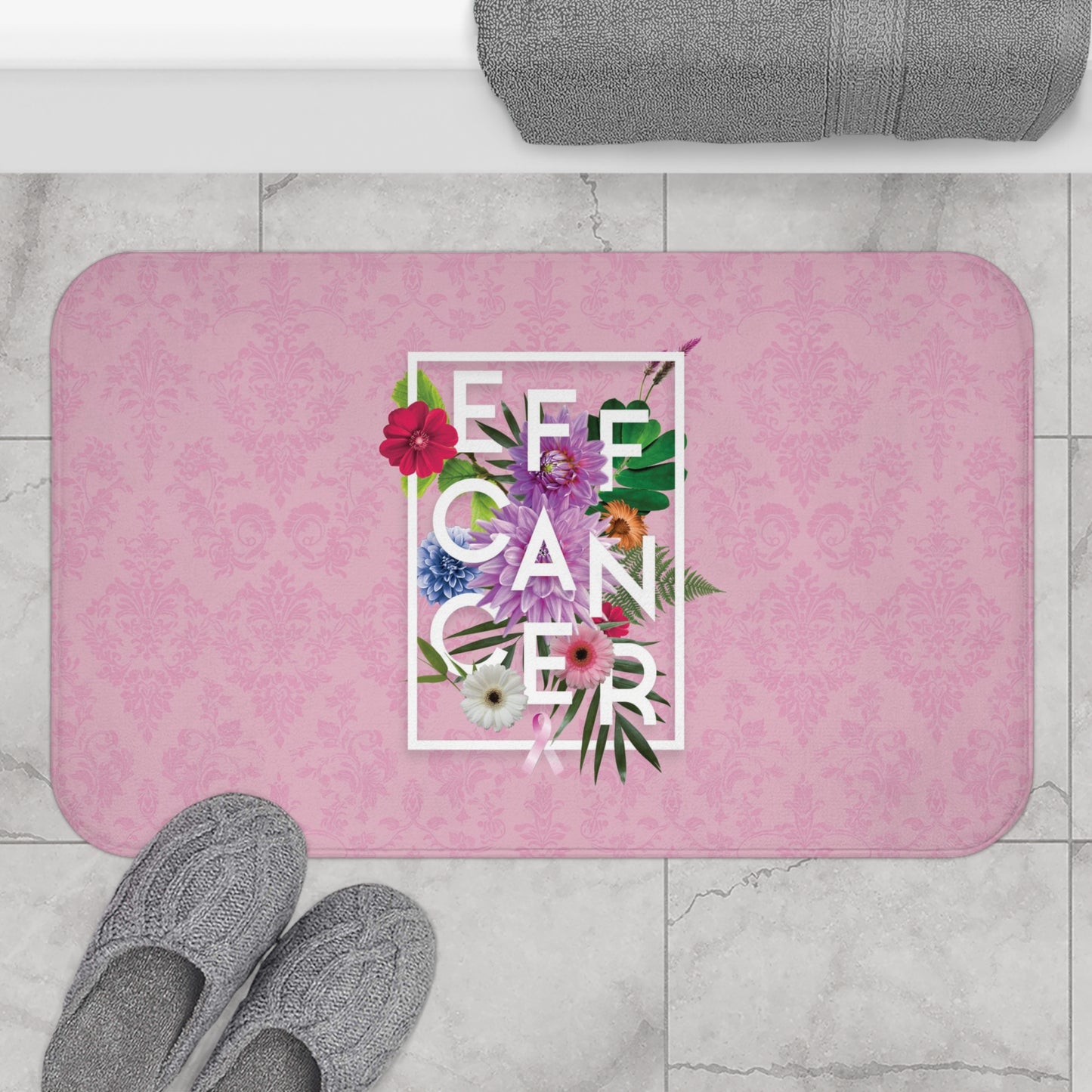 Floral Eff Bath Mat