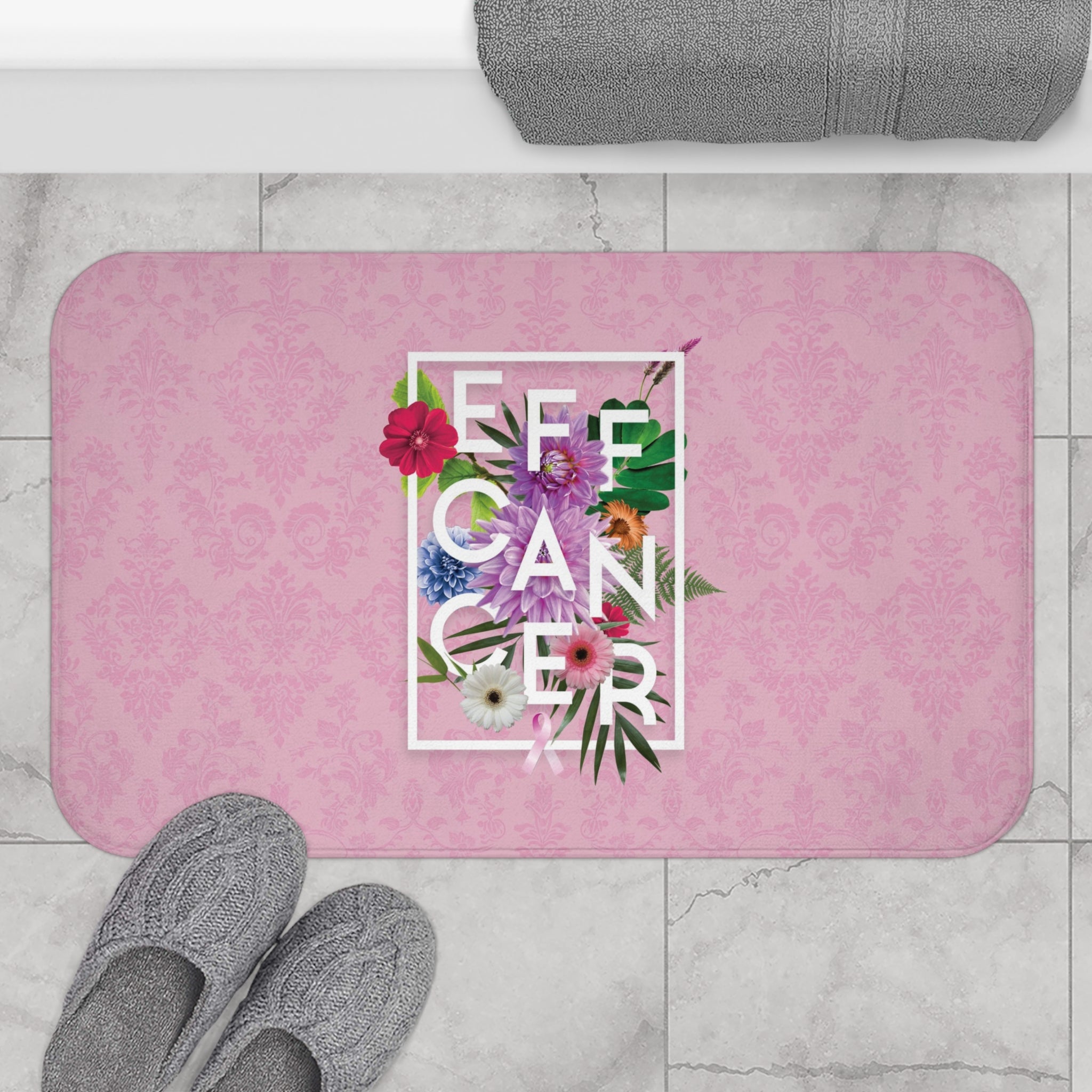 Floral Eff Bath Mat