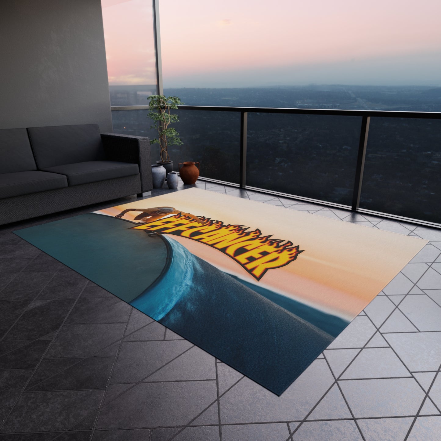 Thrashed Outdoor Rug