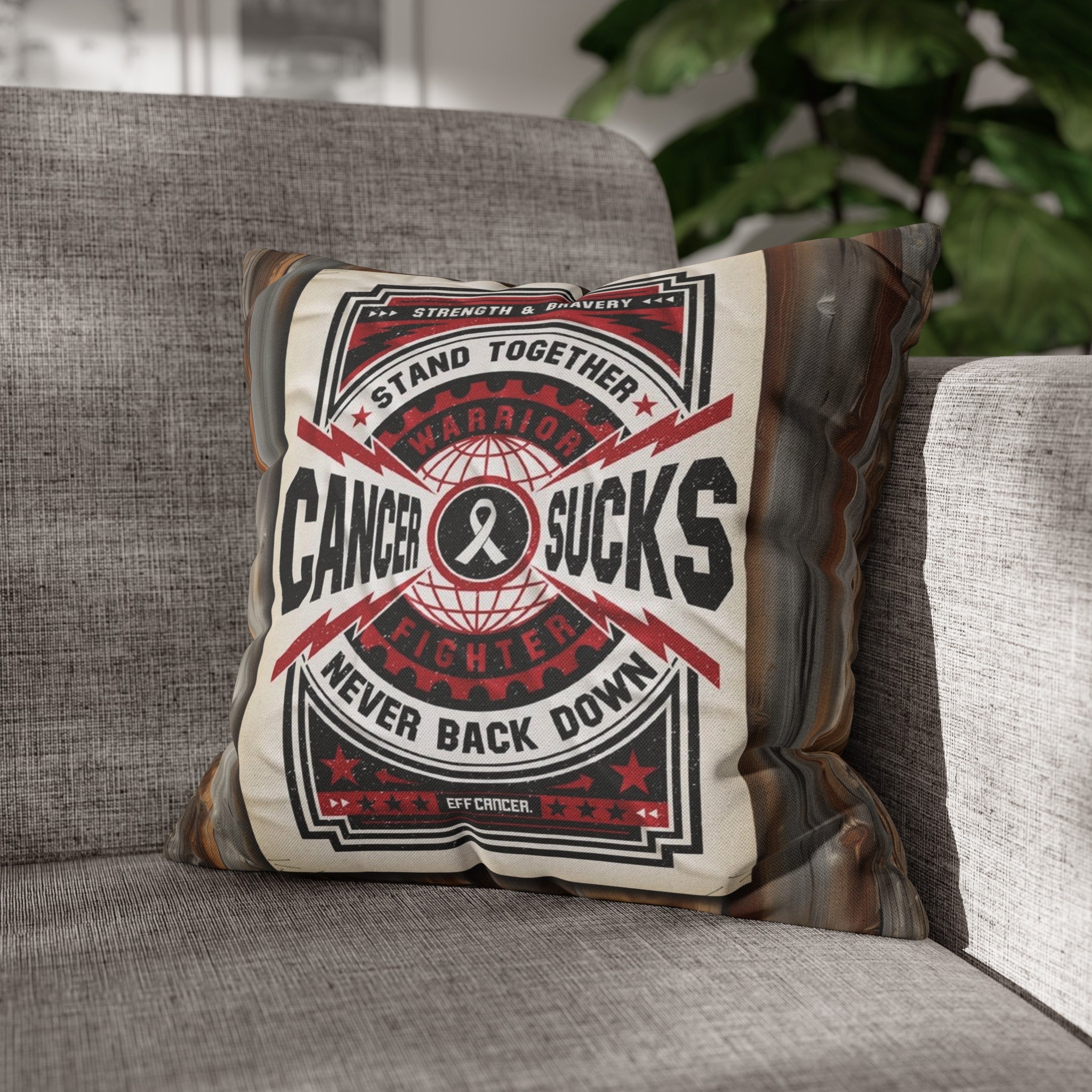 Cancer Sucks Pillow Cover
