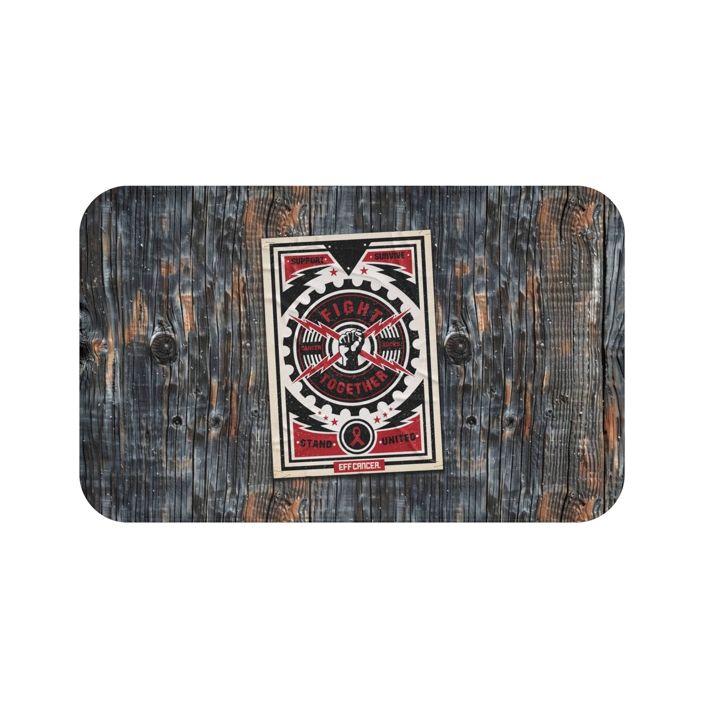 Fight Together Street Bath Mat