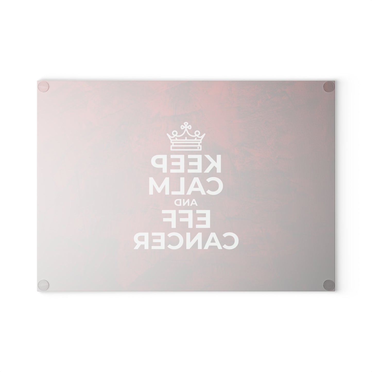 Keep Calm Glass Cutting Board