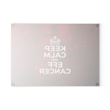 Keep Calm Glass Cutting Board