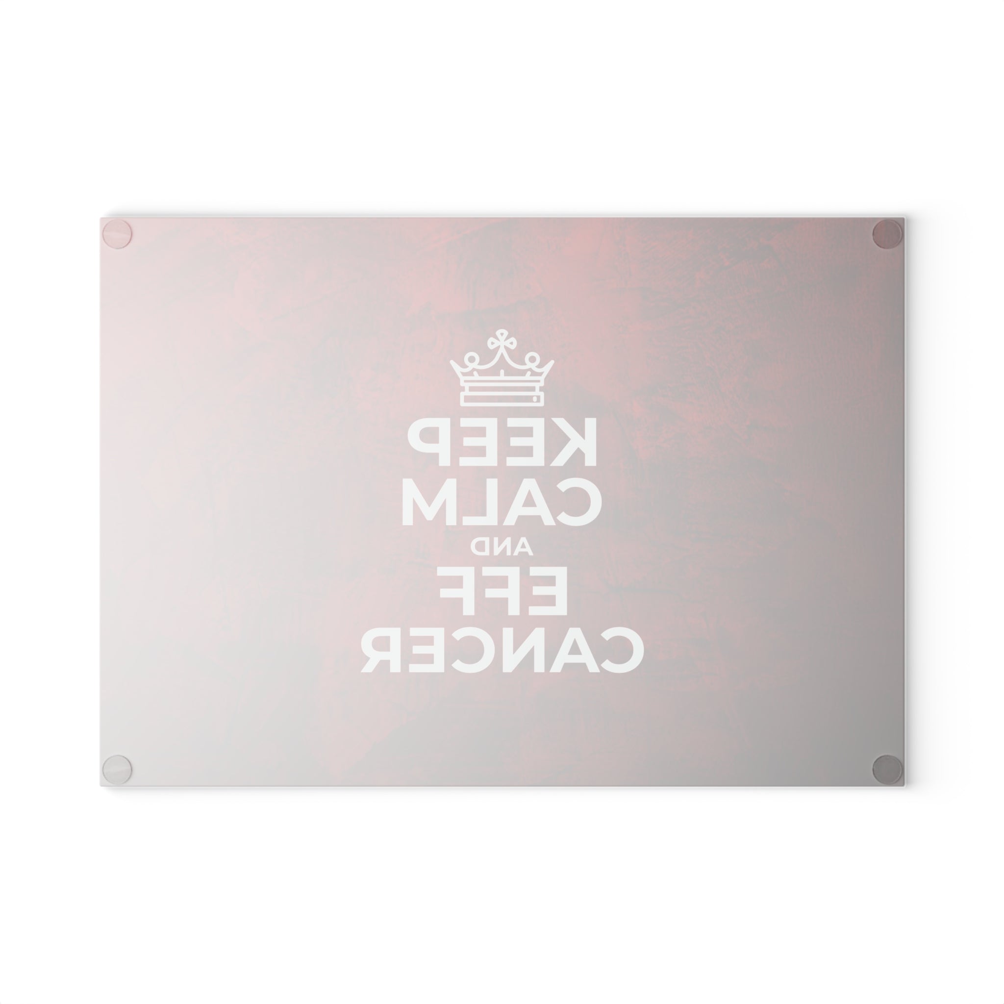 Keep Calm Glass Cutting Board