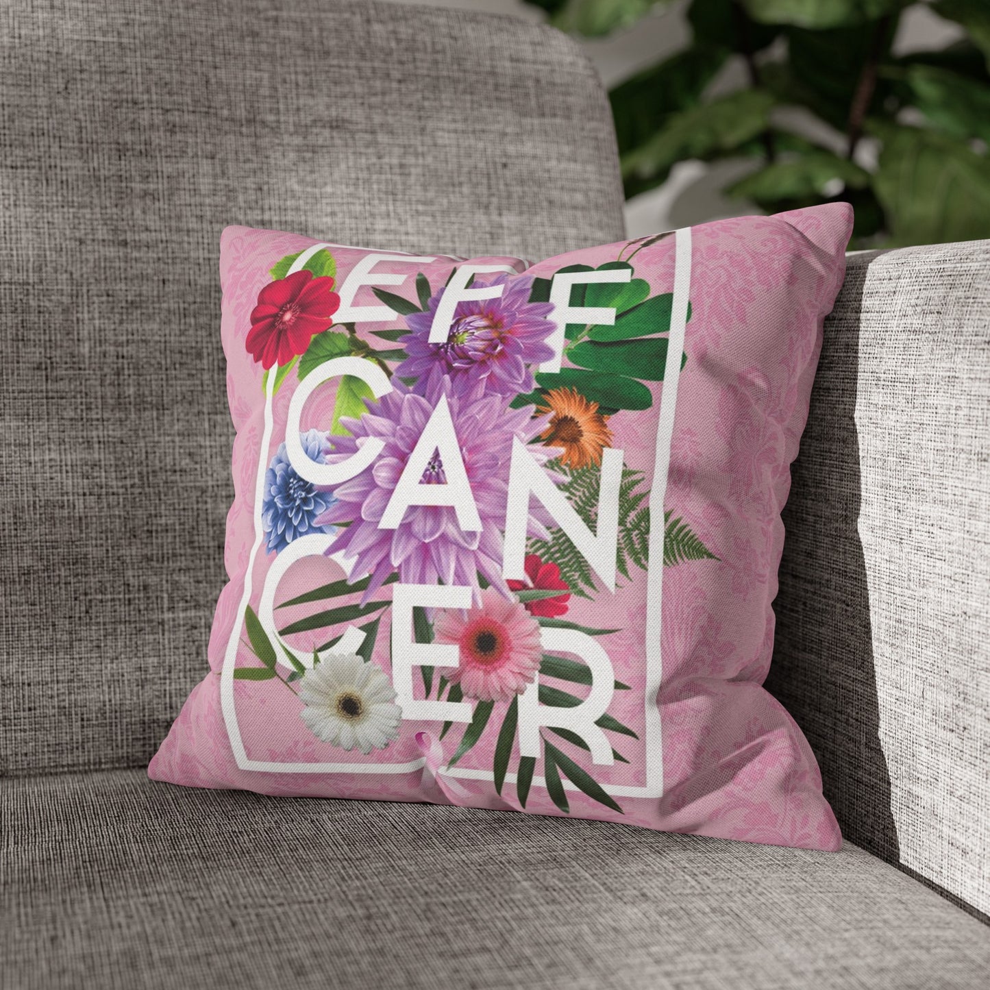 Foral Eff Pillow Cover