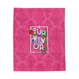 Floral Survival Plush Blanket