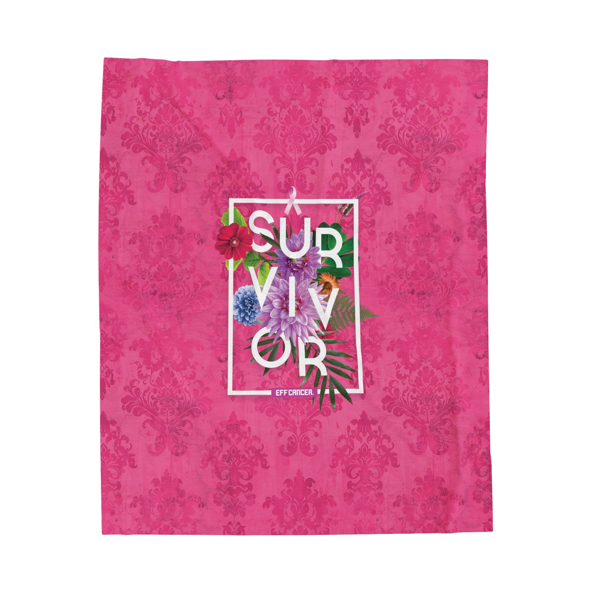 Floral Survival Plush Blanket