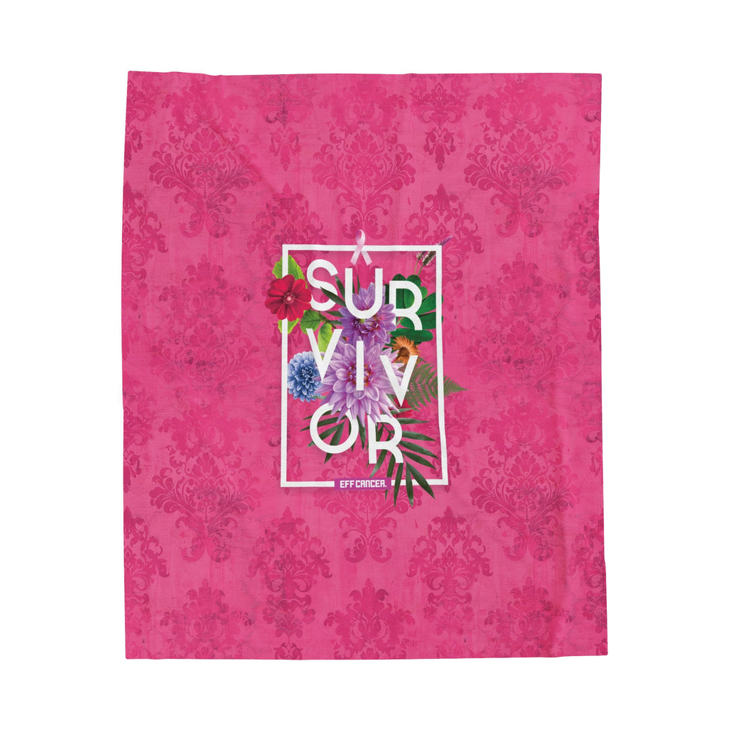 Floral Survival Plush Blanket