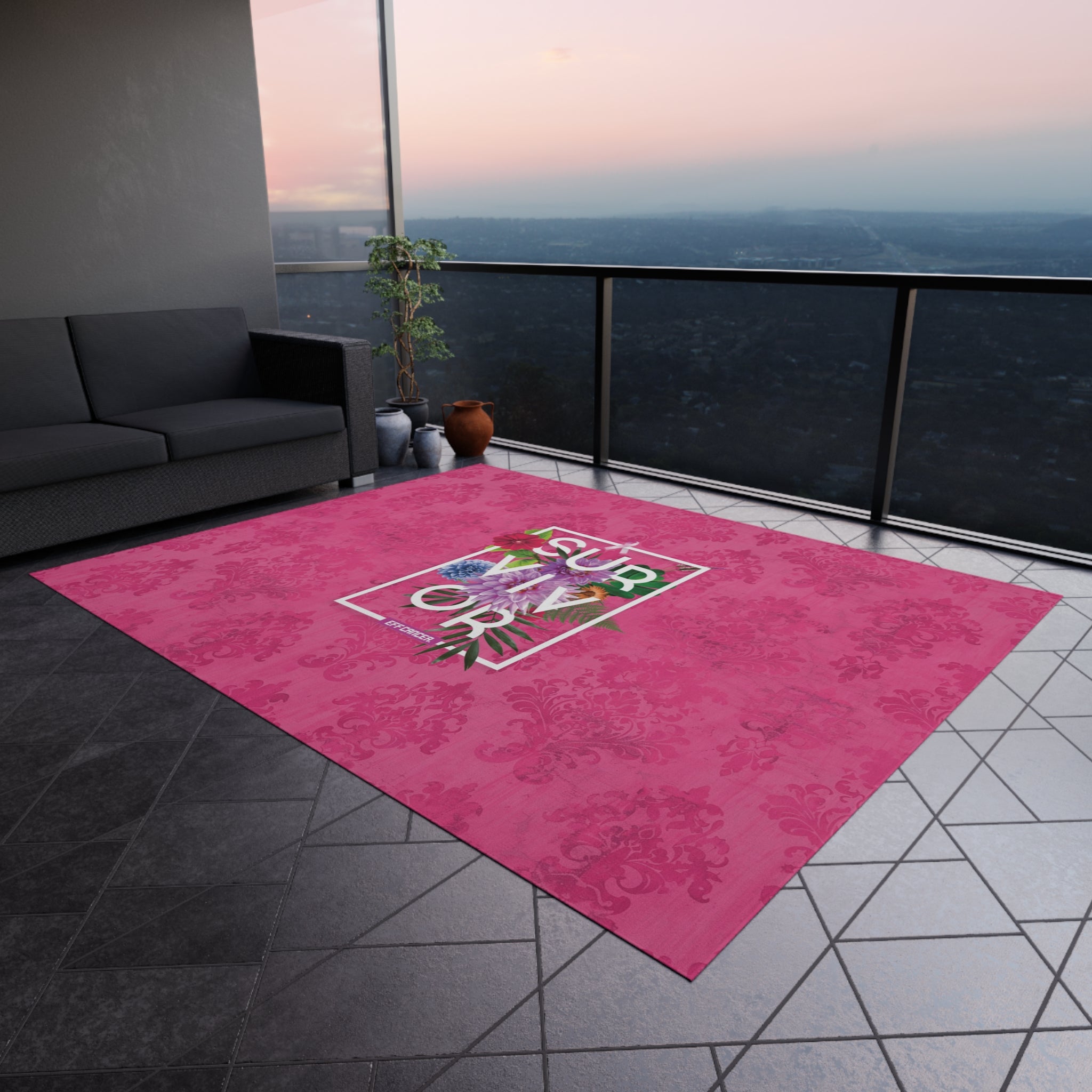 Floral Survival Outdoor Rug