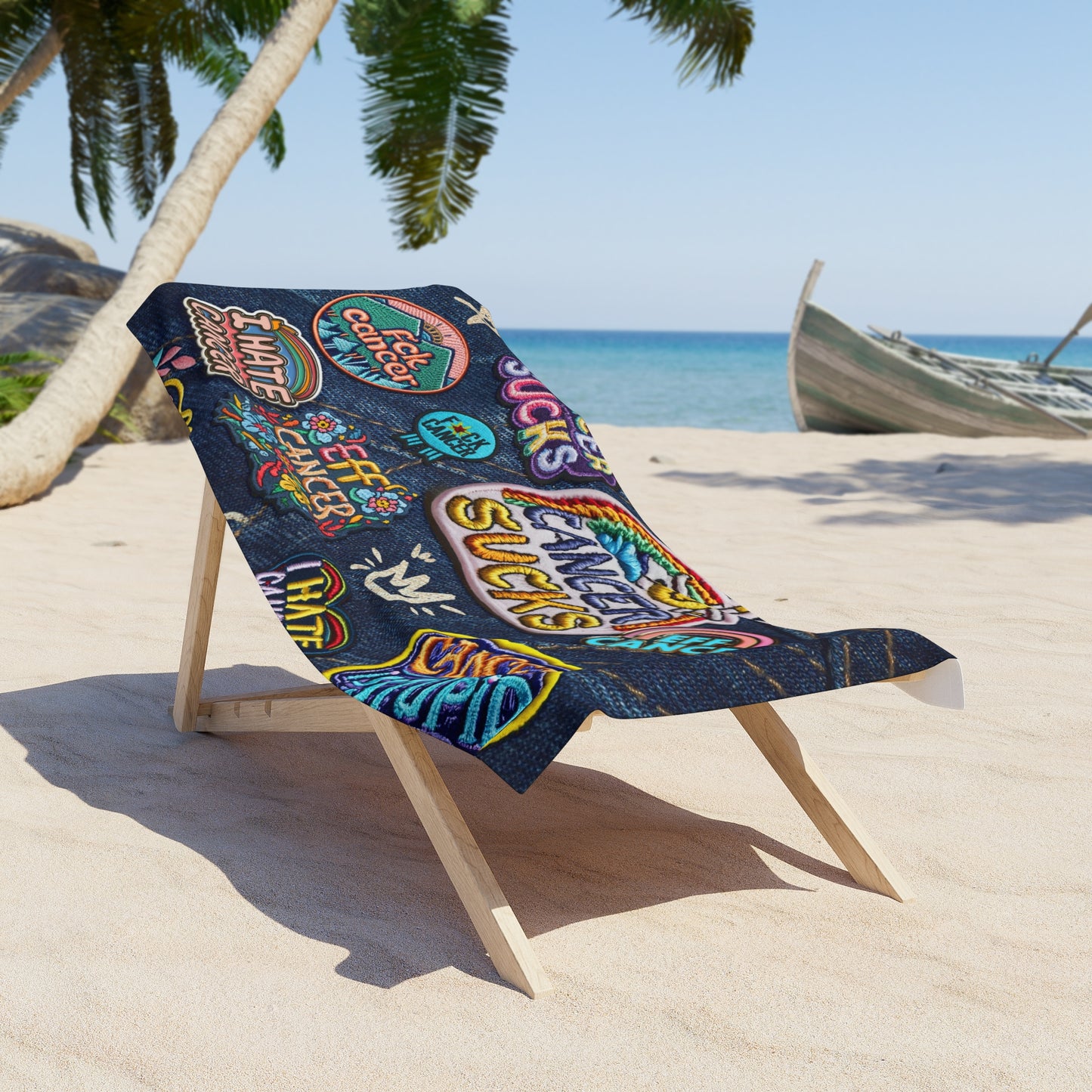 Patchy Beach Towel