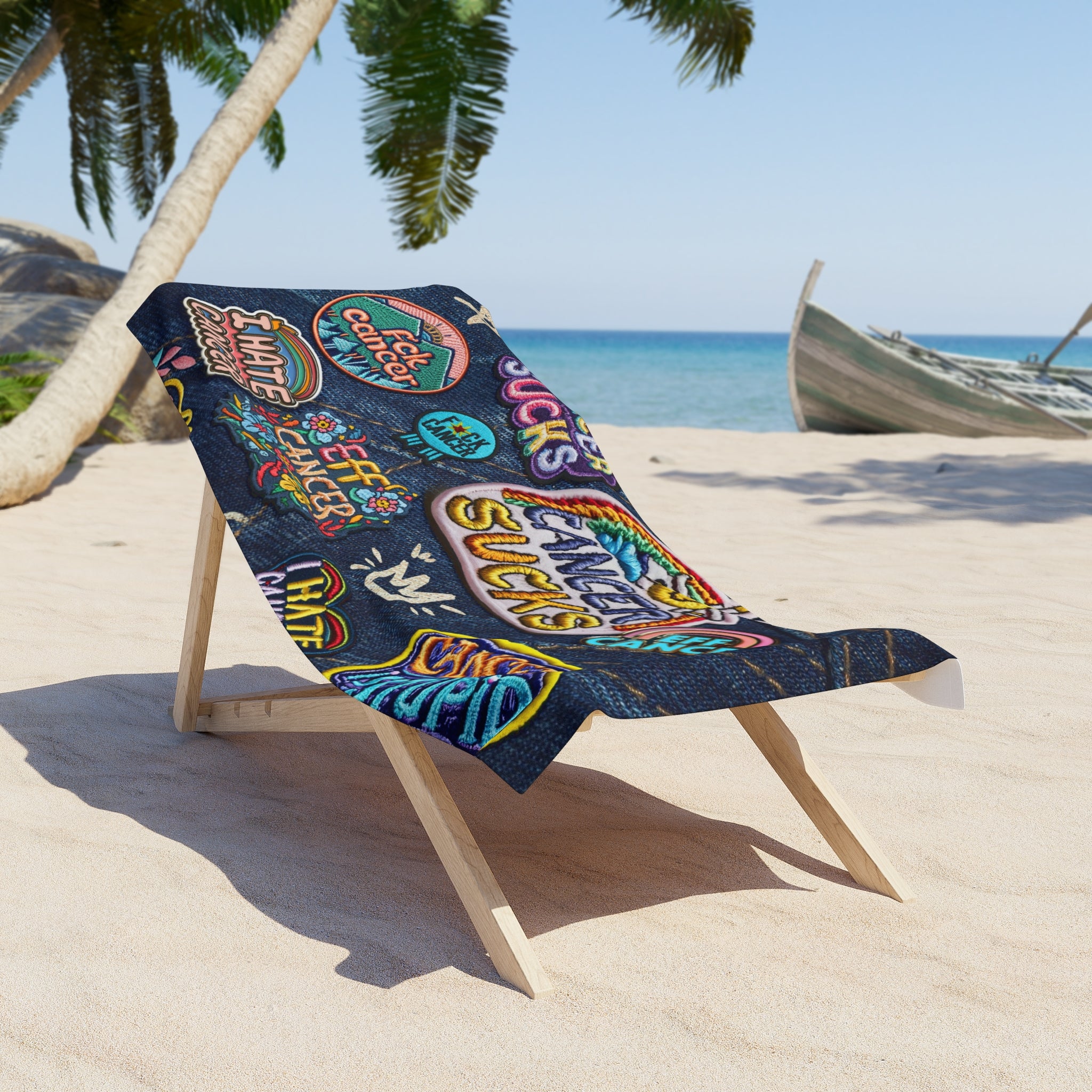 Patchy Beach Towel