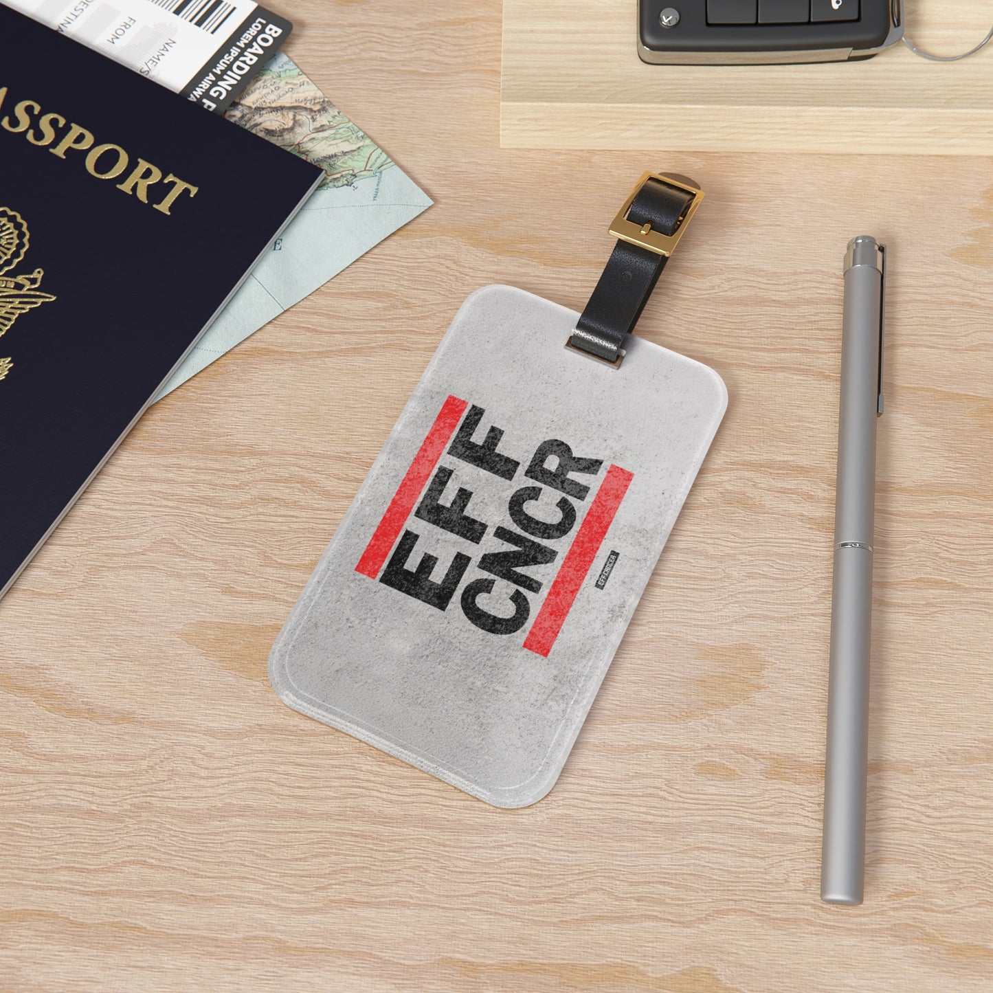 EFF CNCR Luggage Tag
