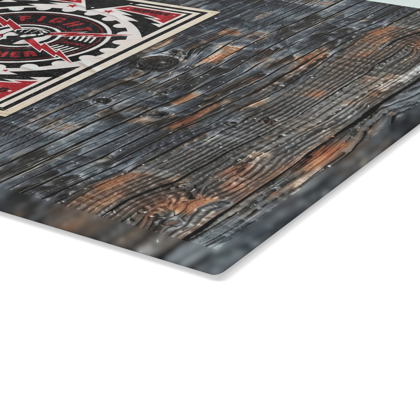 Fight Together Street Glass Cutting Board