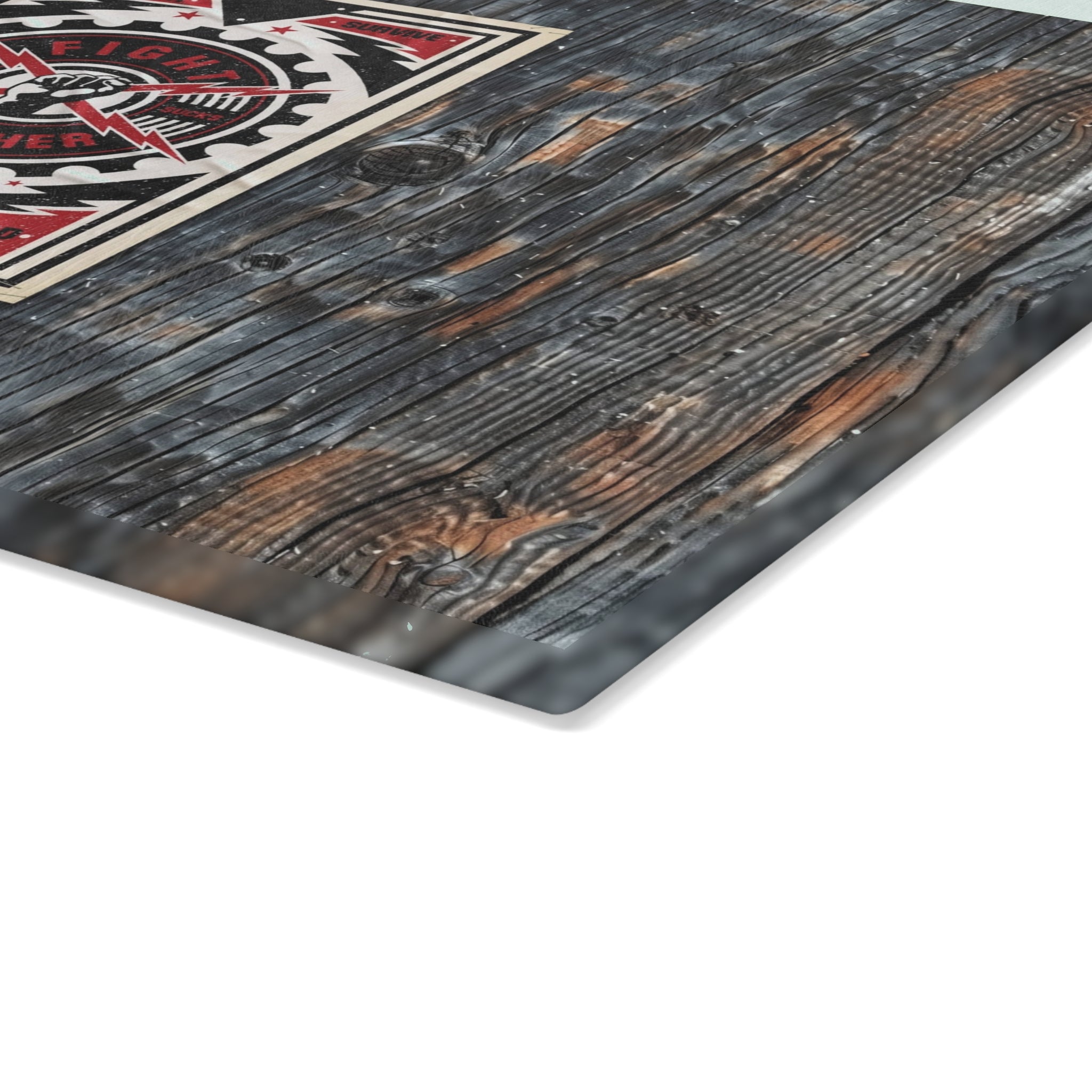 Fight Together Street Glass Cutting Board