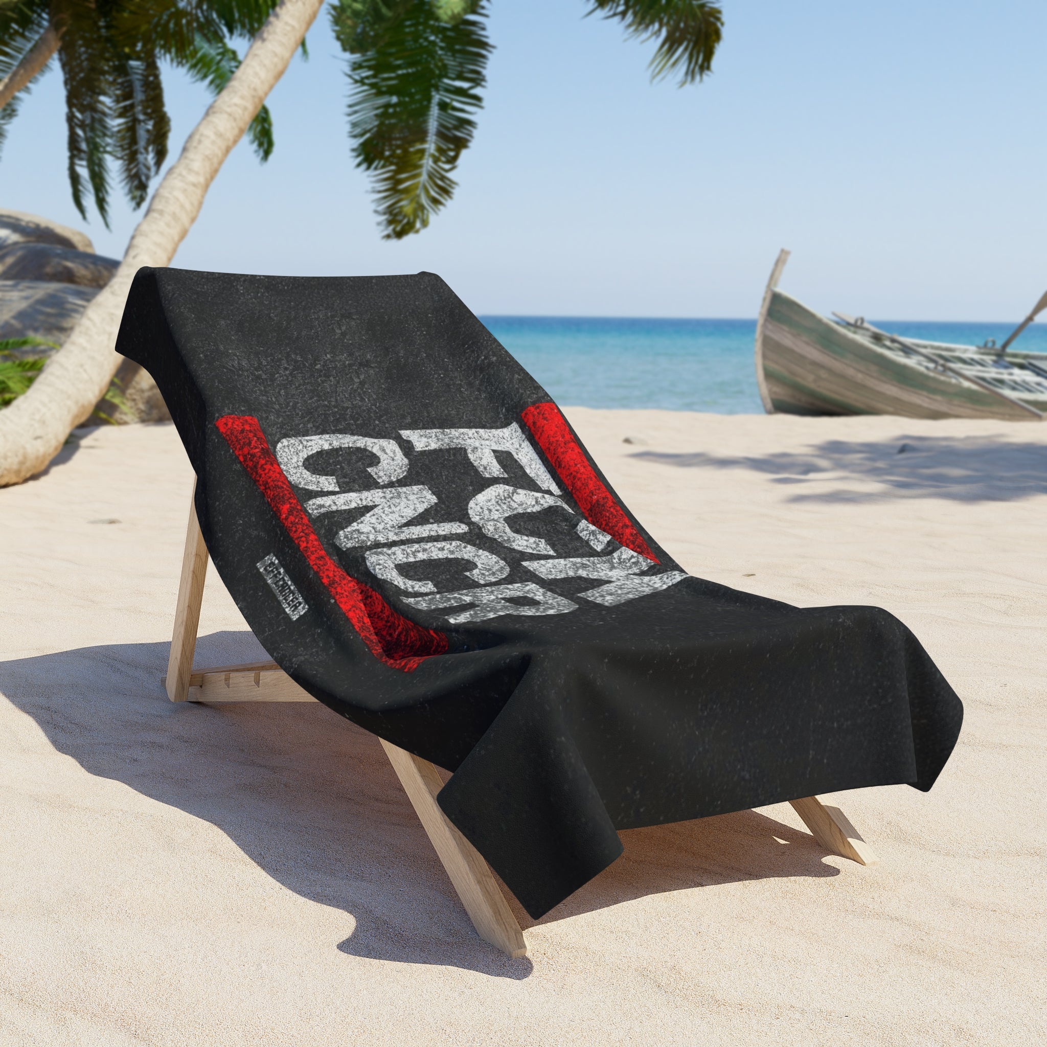 FCK CNCR Beach Towel