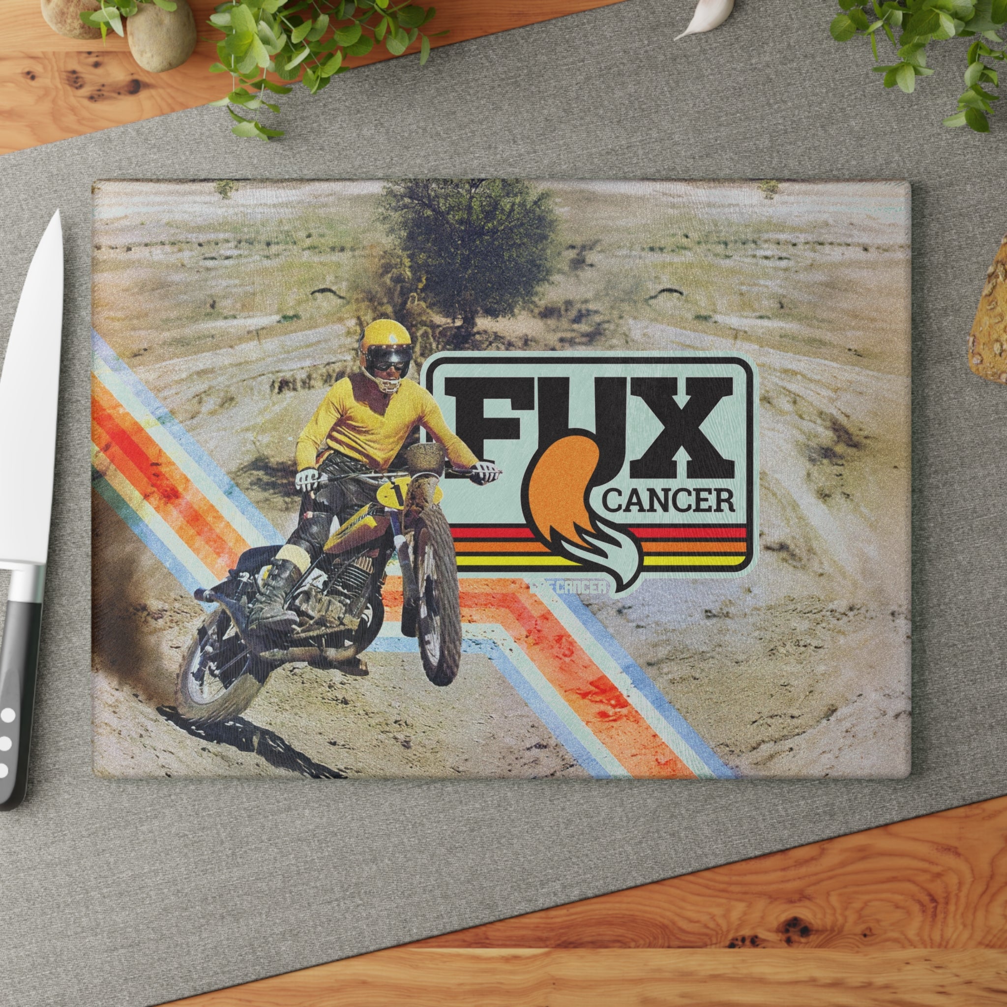 Fux Glass Cutting Board