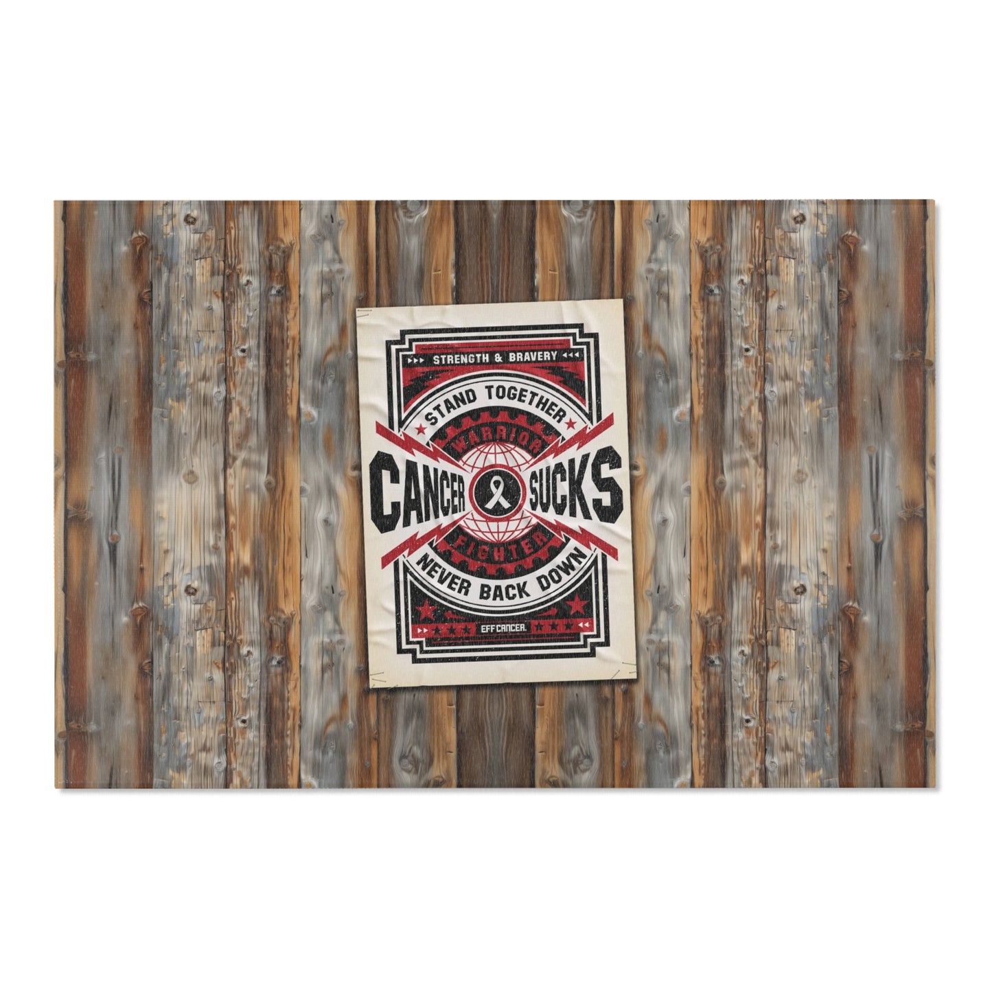 Cancer Sucks Street Area Rug