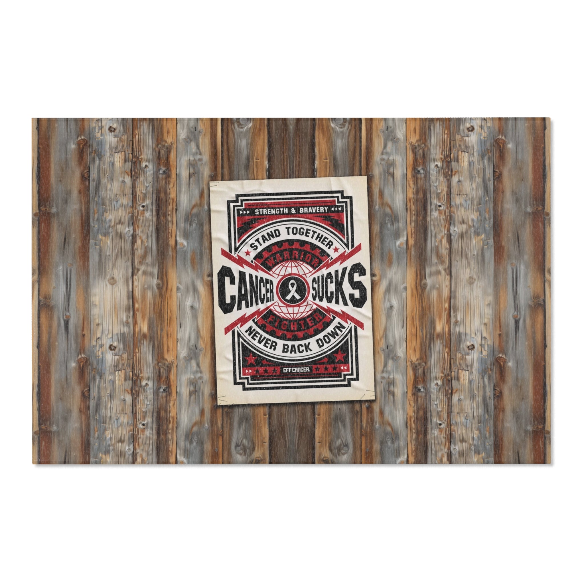 Cancer Sucks Street Area Rug