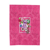 Floral Survival Plush Blanket